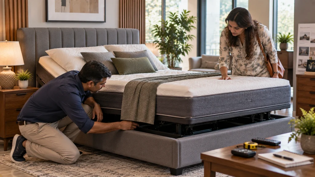 Adjustable bed buying checklist for home use.