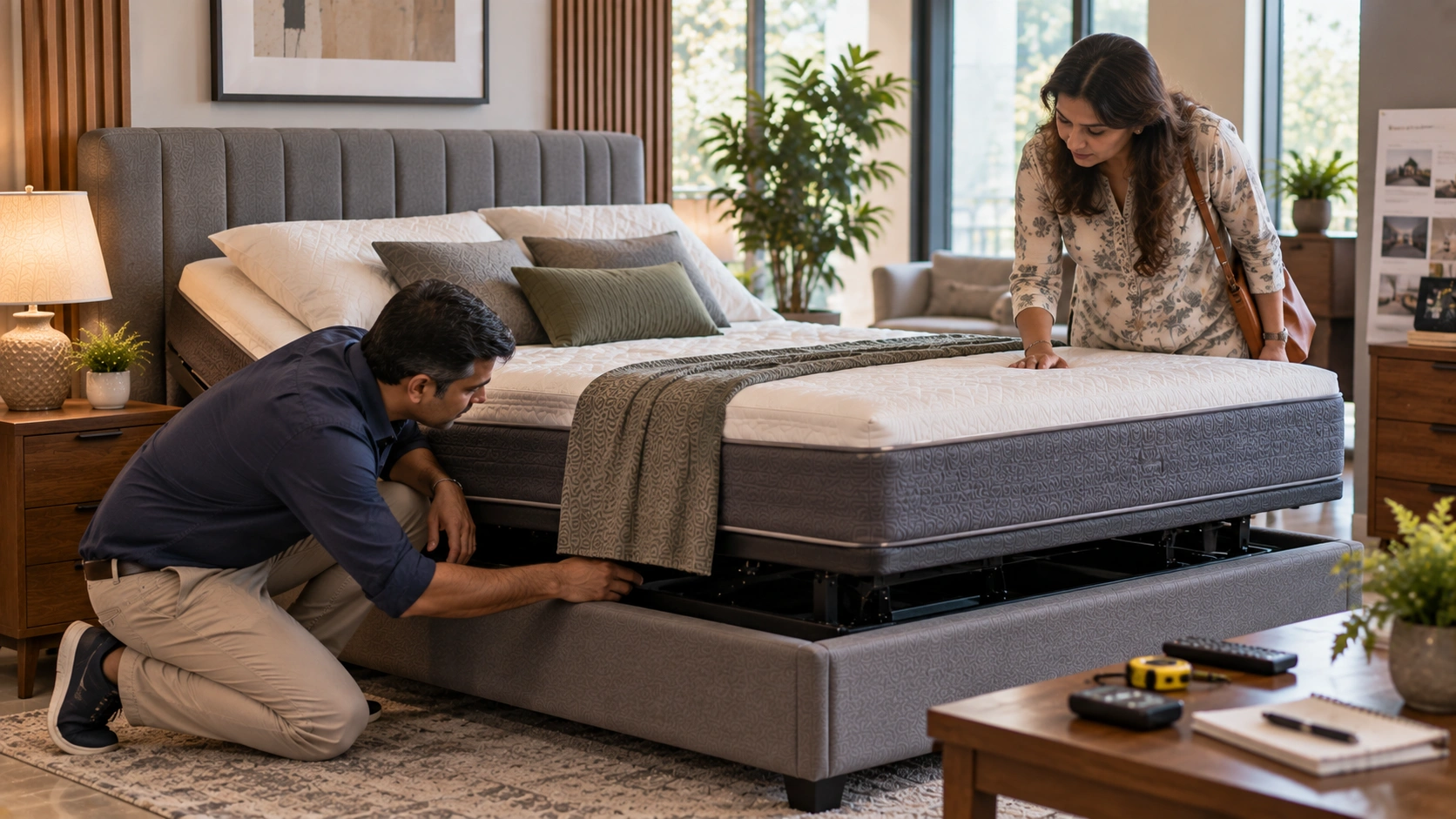 Adjustable bed buying checklist for home use.